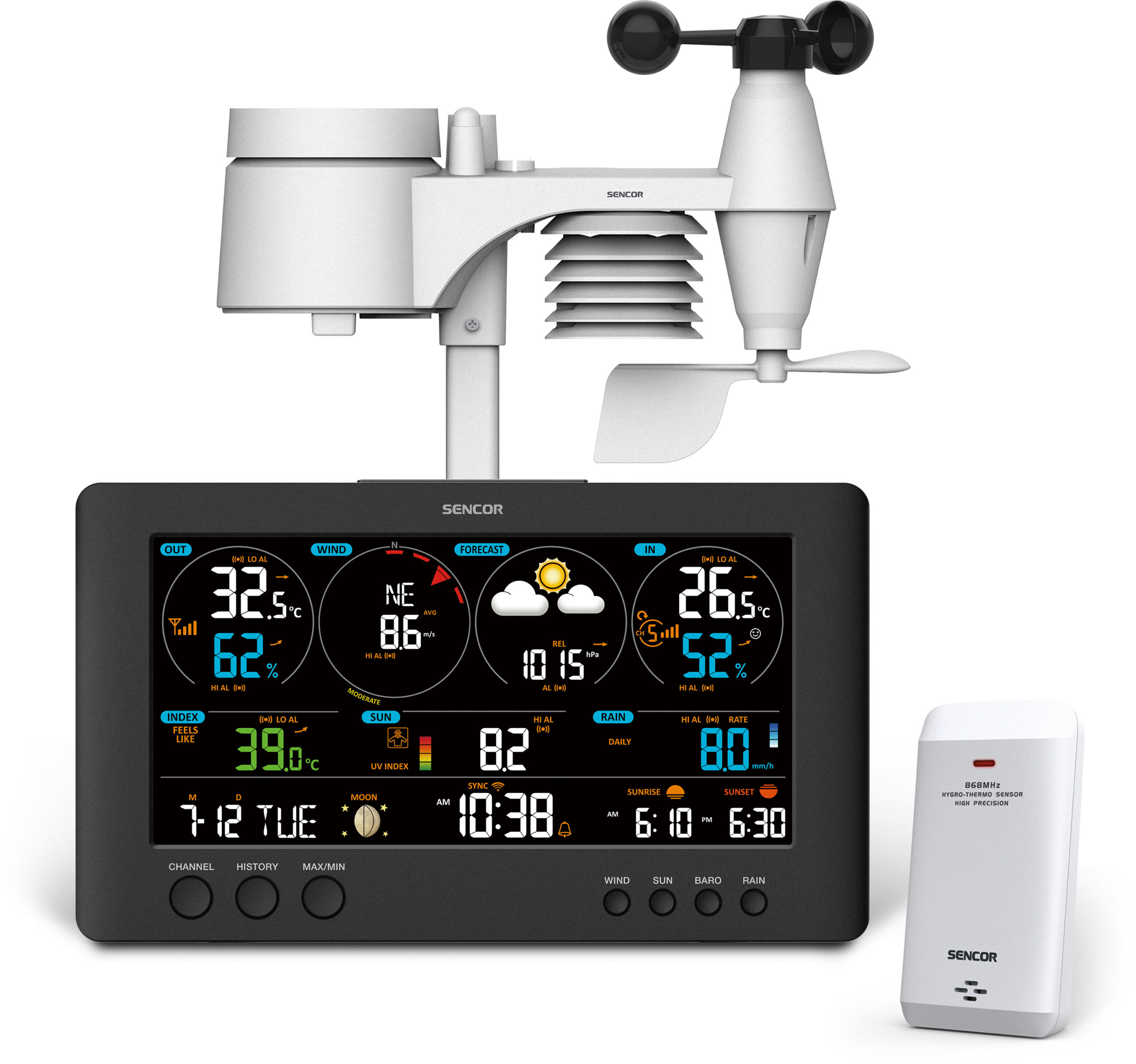 Meteostanice Sencor (17 bodů)